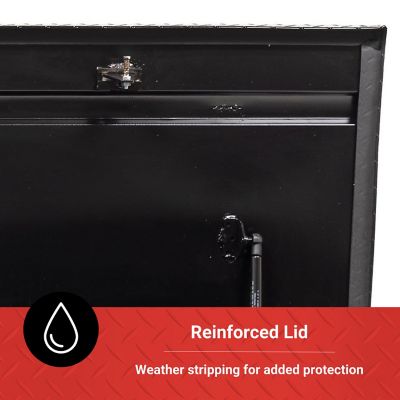 Image showing 7 th Tractor Supply 10.6 cu. ft. Aluminum Low-Profile Crossover Truck Tool Box for Full-Size Trucks, 70 x 20in., Black