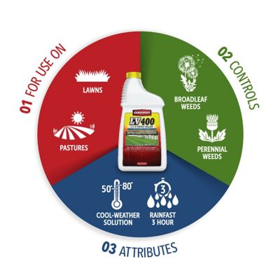 Image showing  1 qt. LV 400 2,4-D Solvent-Free Weed Killer, Concentrate