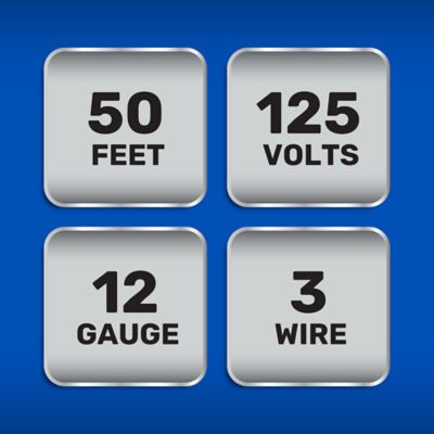 Image showing  50 ft. Indoor/Outdoor Pro Power Extension Cord