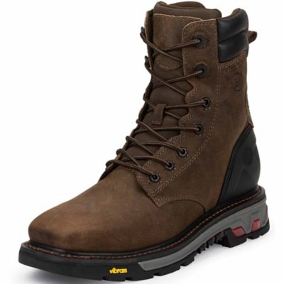 square steel toe work boots