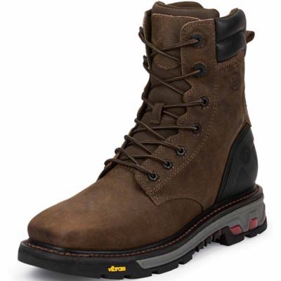 mens square steel toe work boots