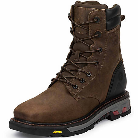 Justin Men's 8 in. Pipefitter Commander X-5 Waterproof Square Steel-Toe  Original Work Boots, WK201 at Tractor Supply Co.