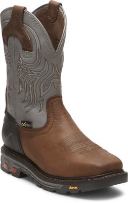 Justin Men's Commander-X5 Waterproof Steel Toe Met Guard Original Work  Boots Timber