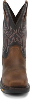 Image showing 3 th Justin Men's Steel Toe Tanker Waxy Milled Buffalo Commander-X5 Original Work Boots