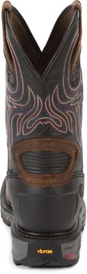 Image showing 5 th Justin Men's Steel Toe Tanker Waxy Milled Buffalo Commander-X5 Original Work Boots