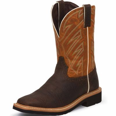 justin boots square toe mens