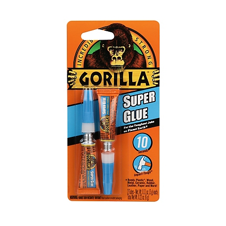Gorilla Super Glue Gel 2Pk 3G Tubes