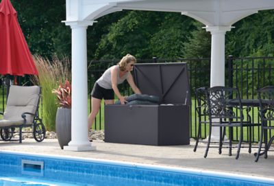 Image showing  134.5 gal. Anthracite Spacemaker Deck Storage Box