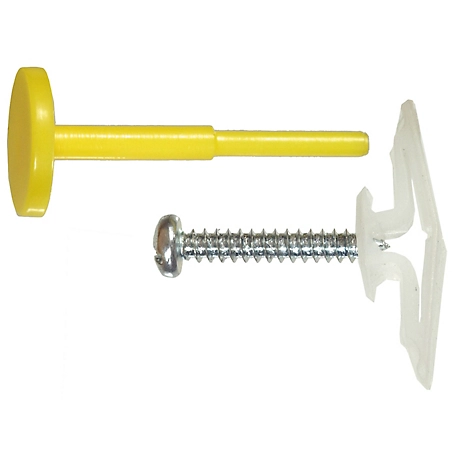 Hillman Plastic Toggle Anchors w/Screws & Pin (1/8in. Small) -2 Pack