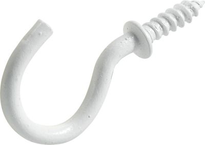 Image showing  Cup Hooks White (1-1/4in.) 1lb -2 Pack