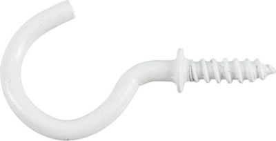 Image showing  Cup Hooks White (1-1/4in.) 1lb -2 Pack