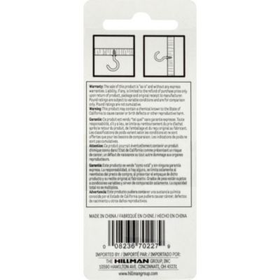 Image showing  Cup Hooks White (1-1/4in.) 1lb -2 Pack