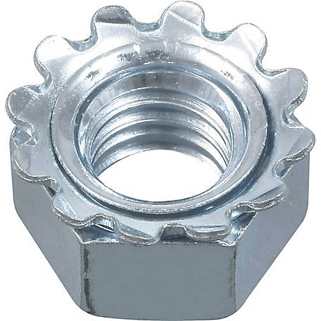 Hillman #8 Zinc-Plated Steel SAE Keps Lock Nut 100 pk Hillman #8 Zinc-Plated Steel SAE Keps Lock Nut 100 pk