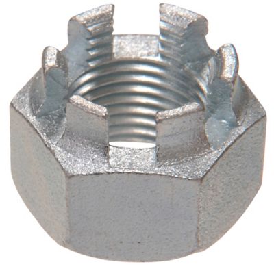 Hillman 9/16 in.-18 TPI Zinc-Plated Fine-Thread Hex Castle Nuts