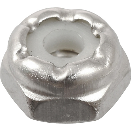 Hillman Stainless Metric Nylon Insert Stop Nuts (M5-0.80) -3 Pack
