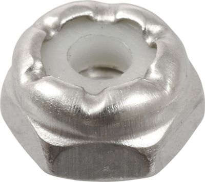 Hillman Stainless Metric Nylon Insert Stop Nuts (M6-1.00) -3 Pack