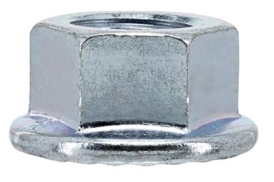 Image showing  M10-1.25 Zinc-Plated Class 10 Metric Flange Nuts, 2 pk.