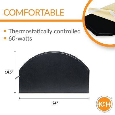 Image showing  Lectro-Kennel Igloo-Style Heated Pet Bed Pad with Cover