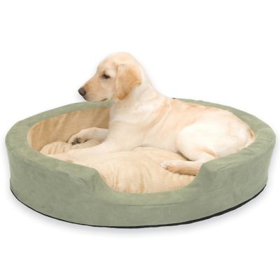 K&H Pet Products Thermo-Snuggly Sleeper Bolster Pet Bed Heated dog bed
