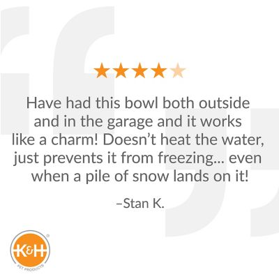 Image showing 5 th K&H Pet Products 12-Cup Thermal-Bowl Heated Plastic Dog Water Bowl, 1-Pack