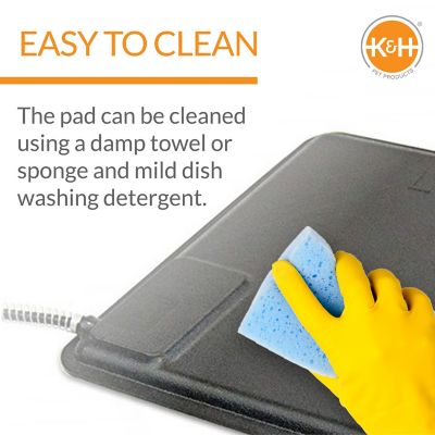 Image showing 6 th K&H Pet Products 40W Thermo-Chicken Heated Pad, 12.5 in. x 18.5 in., Black