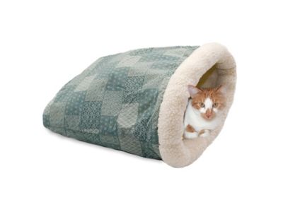 K&H Pet Products Kitty Crinkle Sack Cat Bed I purchased this so that cats would have a place to hide in the carrier during their international flights