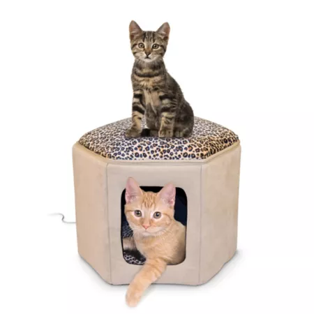 K&H Pet Products Thermo-Kitty Sleephouse Heated Cat Bed Cat Hideaway Beds