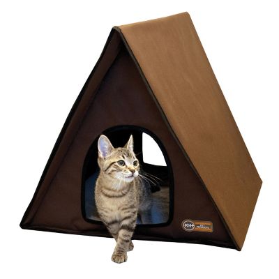 K H Pet Products Thermo Heated Multi Kitty A Frame Outdoor Polyester Cat House at Tractor Supply Co