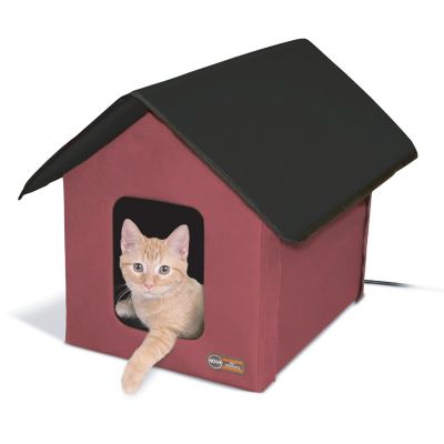 K&H Pet Products Outdoor Heated Nylon/Vinyl Cat House