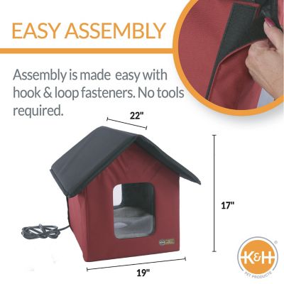 Image showing  Heated Outdoor Nylon/Vinyl Cat House