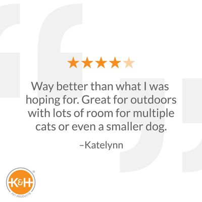 Image showing 6 th K&H Pet Products Heated Outdoor Nylon/Vinyl Cat House