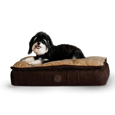 K&H Pet Products Feather-Top Ortho Pillow Pet Bed