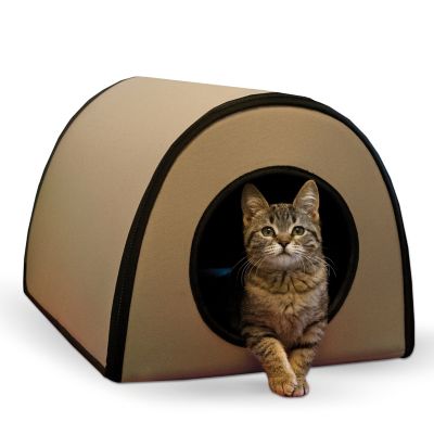 K&H Pet Products Mod Thermo-Kitty Indoor/Outdoor Polyester Cat House