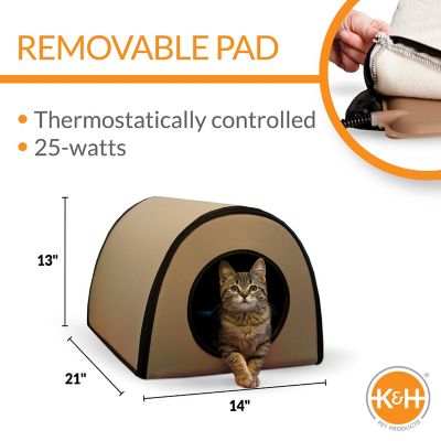 Image showing  Mod Thermo-Kitty Indoor/Outdoor Polyester Cat House