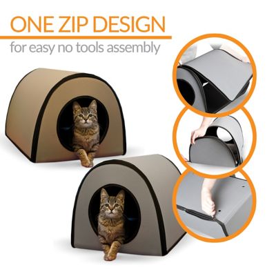 Image showing  Mod Thermo-Kitty Indoor/Outdoor Polyester Cat House