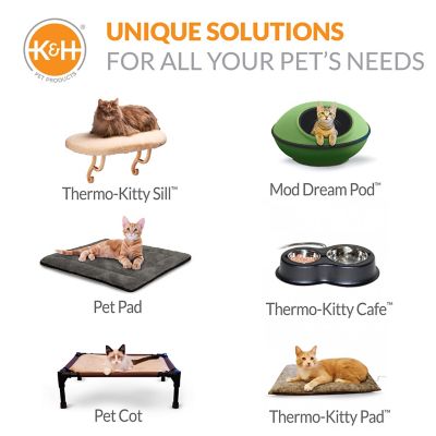 Image showing 8 th K&H Pet Products Mod Thermo-Kitty Indoor/Outdoor Polyester Cat House