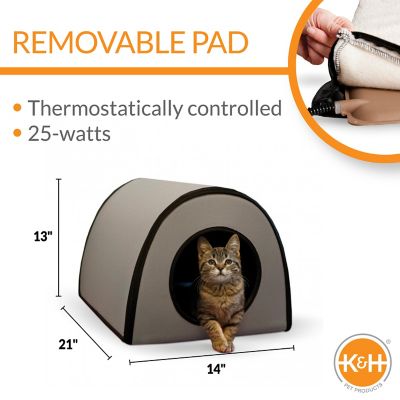 Image showing  Mod Thermo-Kitty Indoor/Outdoor Polyester Cat House
