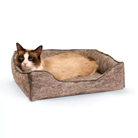 K&H Pet Products Amazin' Kitty Lounge Cat Bed Cat Square Beds