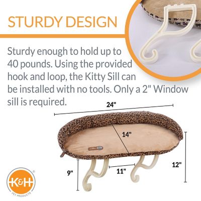 Image showing  Deluxe Kitty Sill Cat Window Bed with Bolster