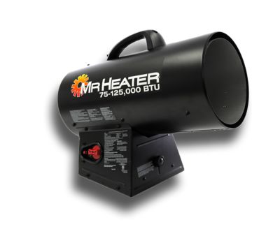 Mr. Heater Propane Quiet Burner Technology Forced Air Heater, 3,125 sq. ft., 125,000 BTU