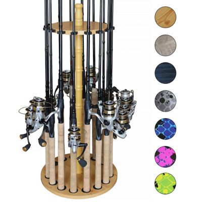 Rush Creek Creations 16-Rod Round Fishing Rod Storage Rack