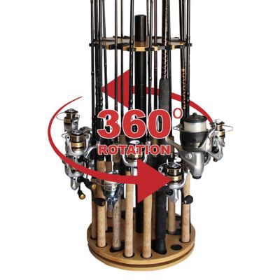 Rush Creek Creations 24-Rod Round Spinning Rod Storage Rack