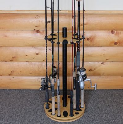 Image showing  24-Rod Round Spinning Rod Storage Rack