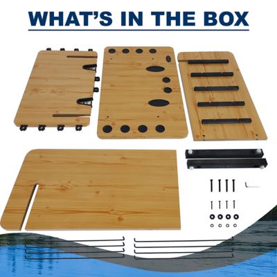 Image showing 5 th Rush Creek Creations 14-Rod Fishing Rod Storage Rack with 4-Bait Storage Bin