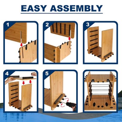 Image showing 6 th Rush Creek Creations 14-Rod Fishing Rod Storage Rack with 4-Bait Storage Bin