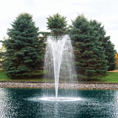 Image showing  EcoSeries 1/2 HP Floating Water Fountain, 100 ft. Cord, 3 Patterns and Control Panel, 652883