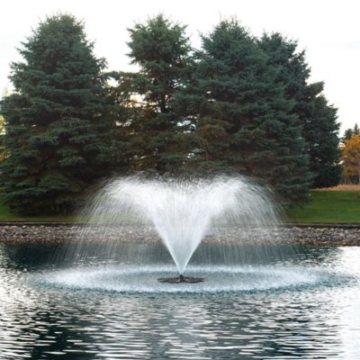 Image showing  EcoSeries 1/2 HP Floating Water Fountain, 100 ft. Cord, 3 Patterns and Control Panel, 652883