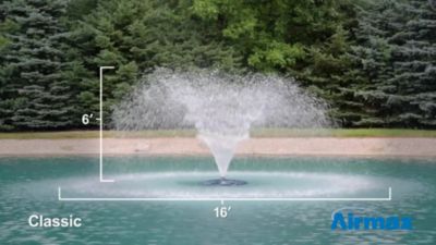 Image showing  EcoSeries 1/2 HP Floating Water Fountain, 100 ft. Cord, 3 Patterns and Control Panel, 652883