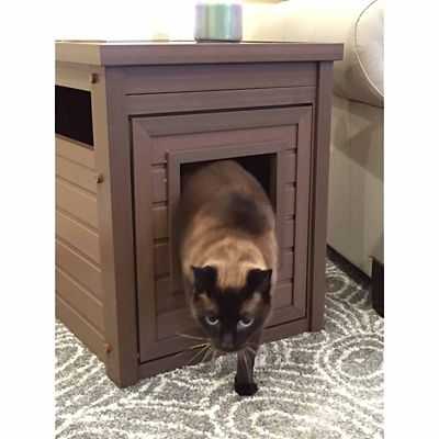 Image showing 7 th Habitat 'n Home Standard Litter Loo Covered Cat Litter Box, Russet