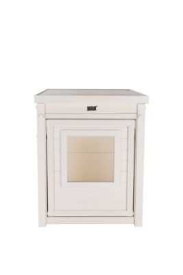 Image showing  Standard Litter Loo Covered Cat Litter Box, Antique White